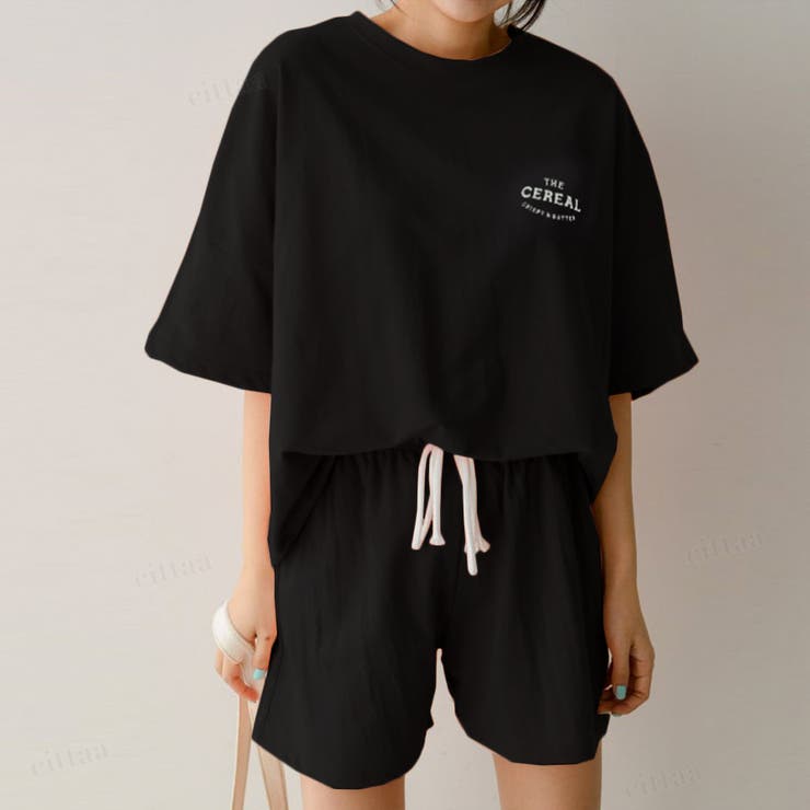 春夏新作【上下セット】CEREALTシャツ×ショートパンツ セットアップ