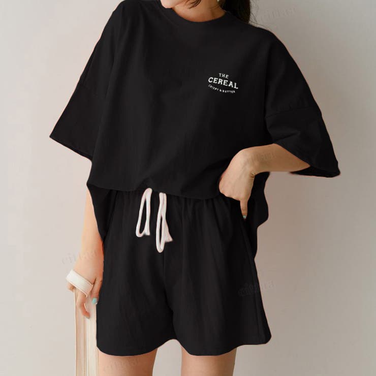 春夏新作【上下セット】CEREALTシャツ×ショートパンツ セットアップ