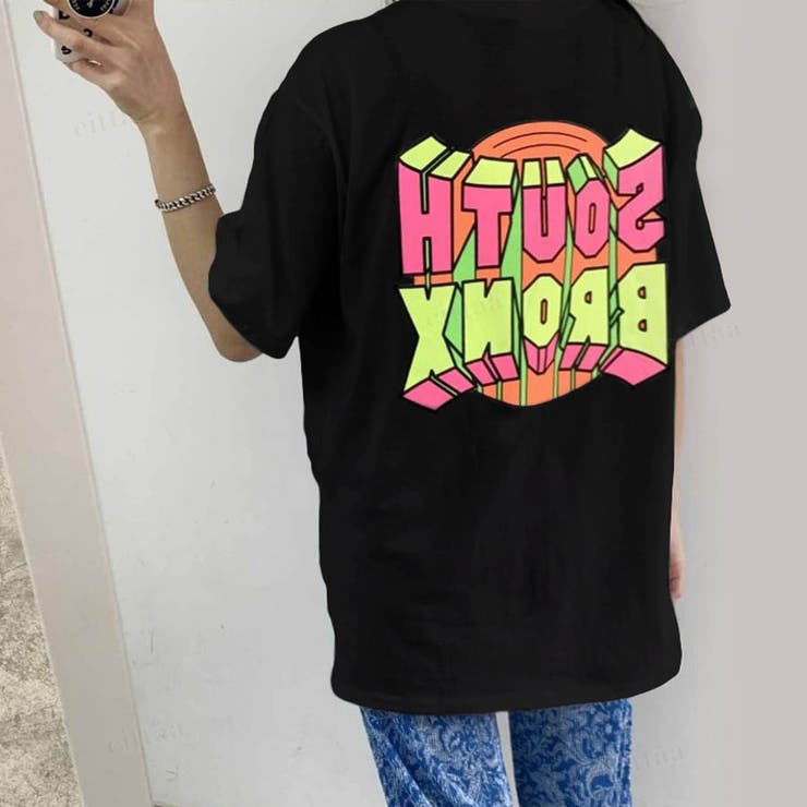 春夏新作 ネオンカラーポップロゴTシャツ[品番：LV000003465