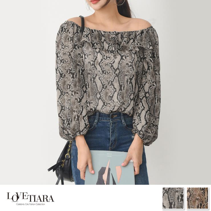 ティアラ オフショルトップス Rose Tiara 46 ゆったりカットソー