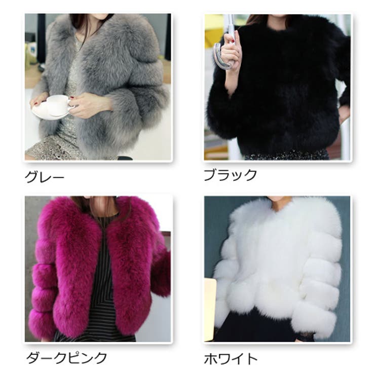 2015秋冬新作 ボリュームrichフェイクファーコート[品番：LV000001161 