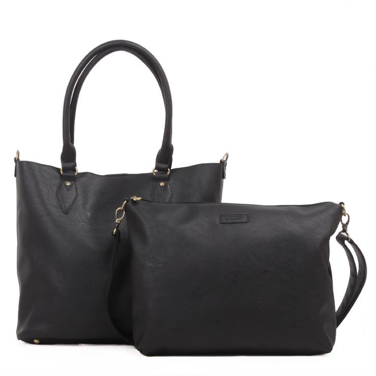 クロ | 【misto forza】 ２イン１ トートバッグ FMH50 | LOWARD