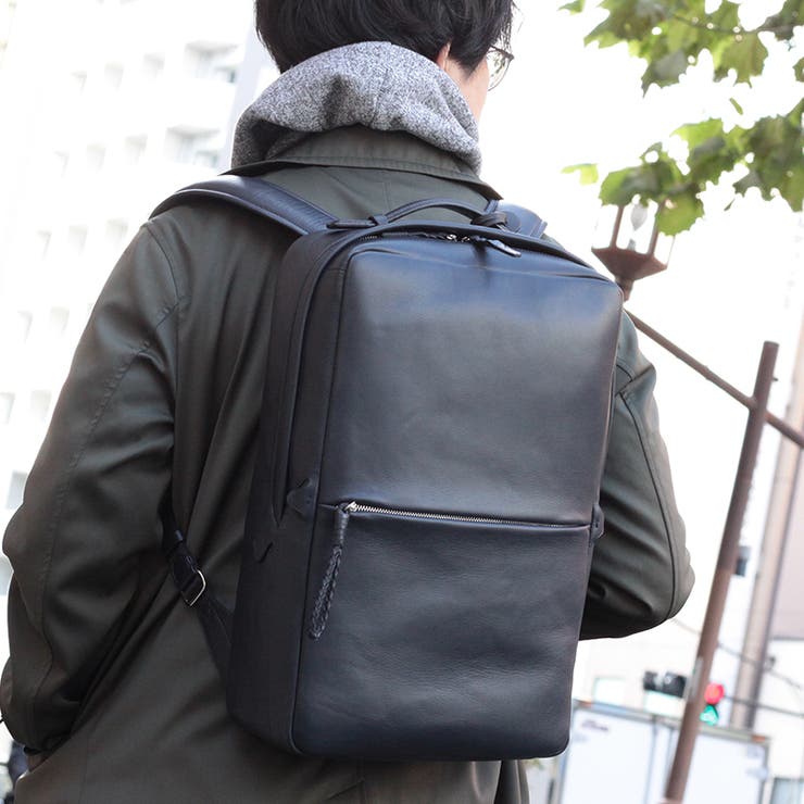 新色キャメル追加 ビジネスリュック レザーリュック[品番