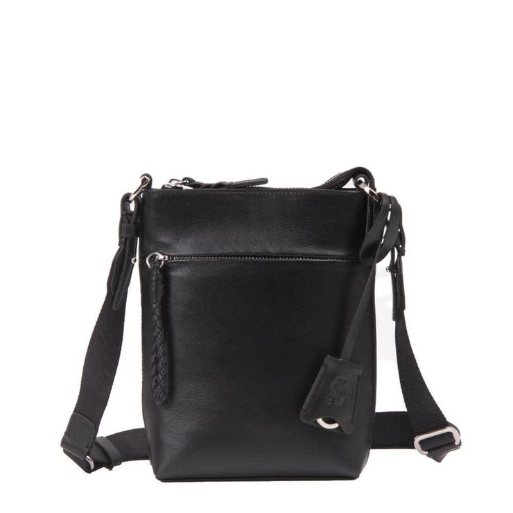 クロ | 【PID 】 撥水レザー ミニショルダーバッグ PAV107 | LOWARD