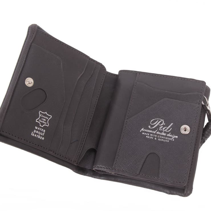 新色キャメル追加【PID】撥水レザー 二つ折り財布 PAZ2001 | LOWARD | 詳細画像5 