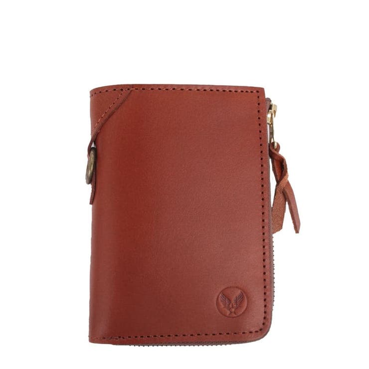 ブラウン | 【AVIREX】バッファローレザー ミドルウォレット AX9301  | LOWARD