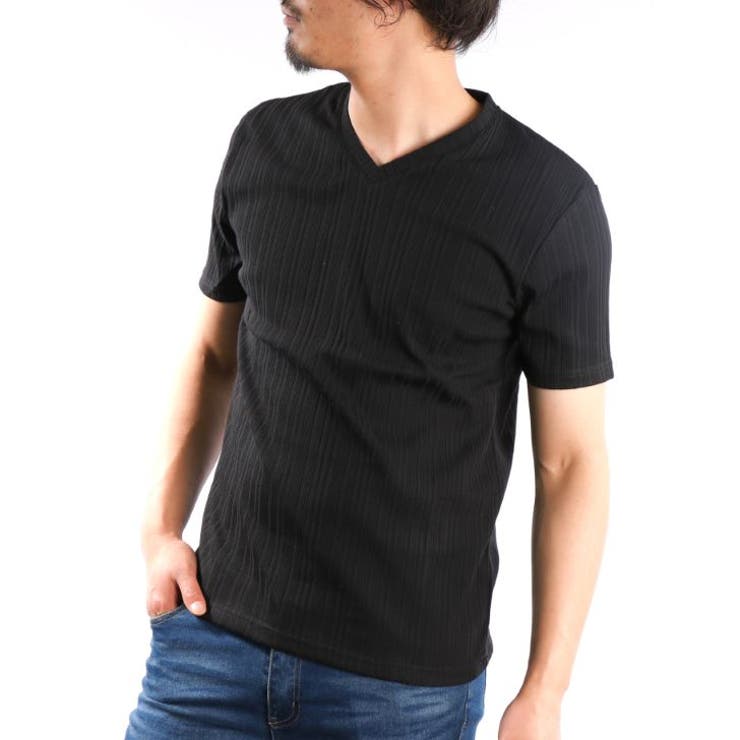 半袖Tシャツ メンズ Vネック | ローコス | 詳細画像1 