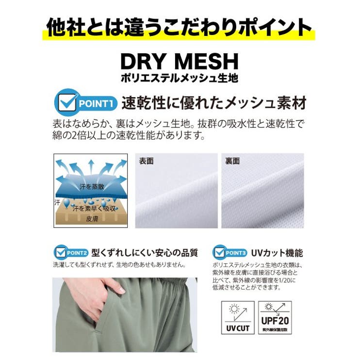 ショートパンツ メンズ ドライ[品番：LWSM0000736]｜ローコスのメンズ