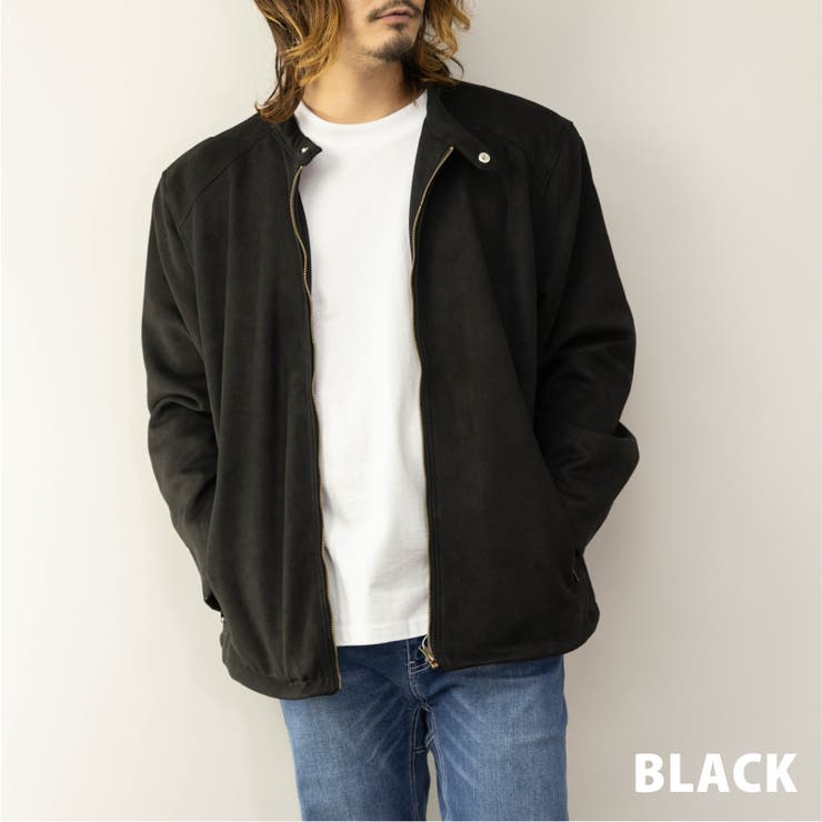 【Sanpigalle サンピガーレ】スウェードジャケット　ブラック