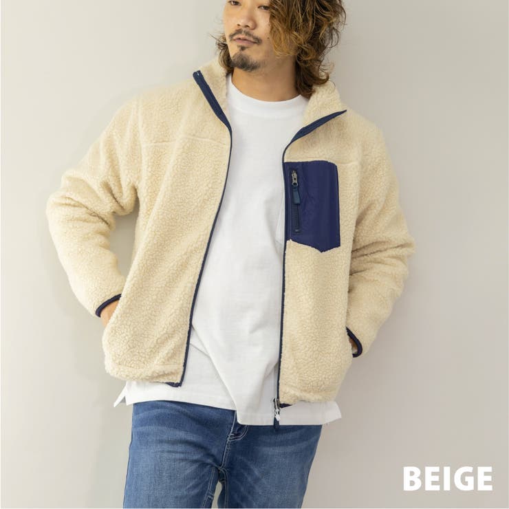 ボアジャケット メンズ シープボア 品番 Lwsm ローコスのメンズファッション通販 Shoplist ショップリスト