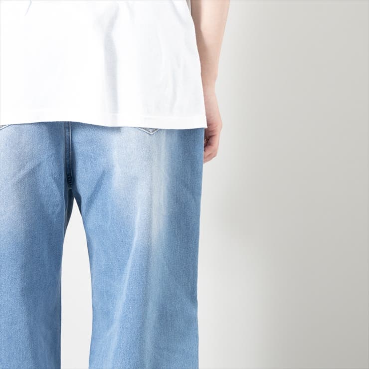 デニムパンツ ワイド ウォッシュ加工[品番：LWSM0010457]｜ローコスのメンズファッション通販｜SHOPLIST（ショップリスト）