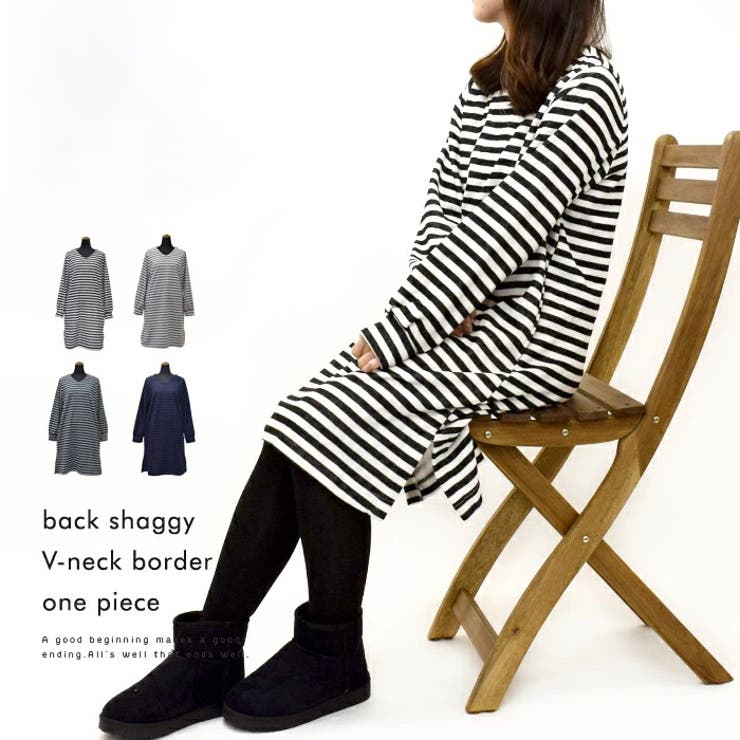 裏シャギーvネックボーダーワンピースハロウィン Kimou 品番 Udow Life Style Ablana ライフスタイルアブラナ のレディースファッション通販 Shoplist ショップリスト