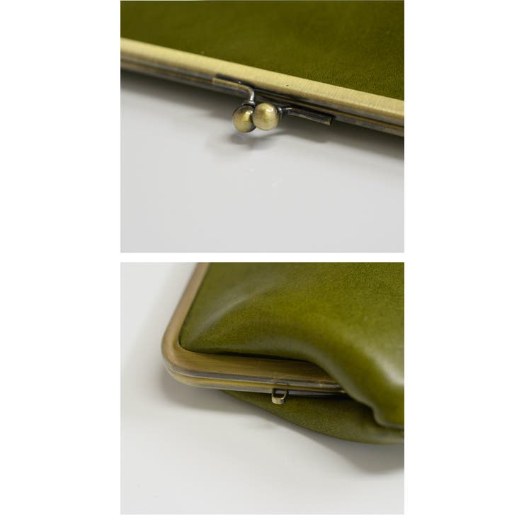 栃木レザー製(ジーンズ)がまぐちウォレットポーチLサイズ【がま口 長財布 レディ… | LIFE STYLE ablana | 詳細画像3 