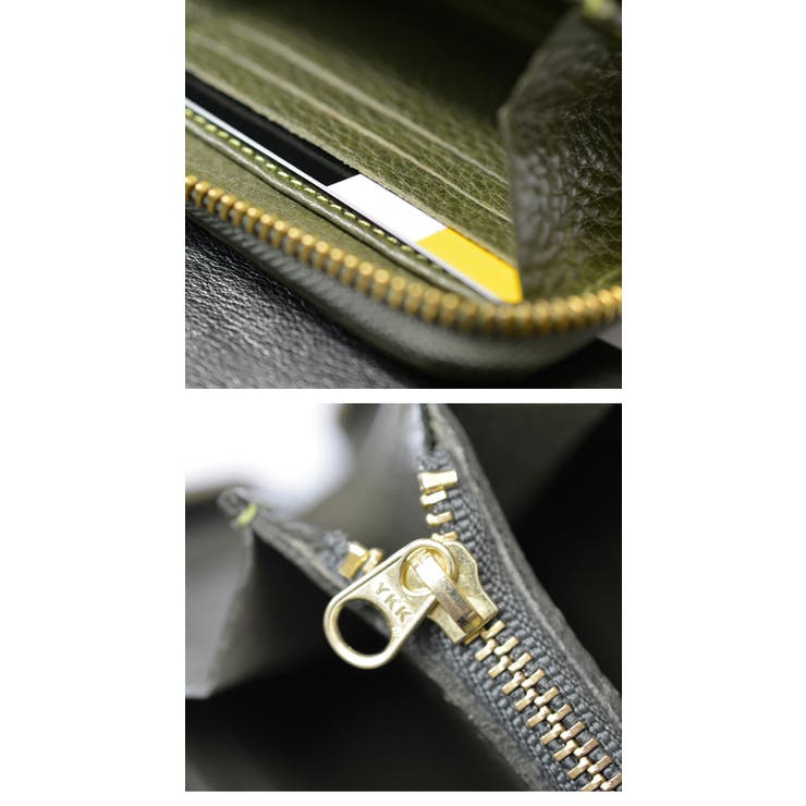 栃木レザー製(Wこがし)長財布ラウンドウォレット【レディース メンズ 小銭入れ | LIFE STYLE ablana | 詳細画像3 