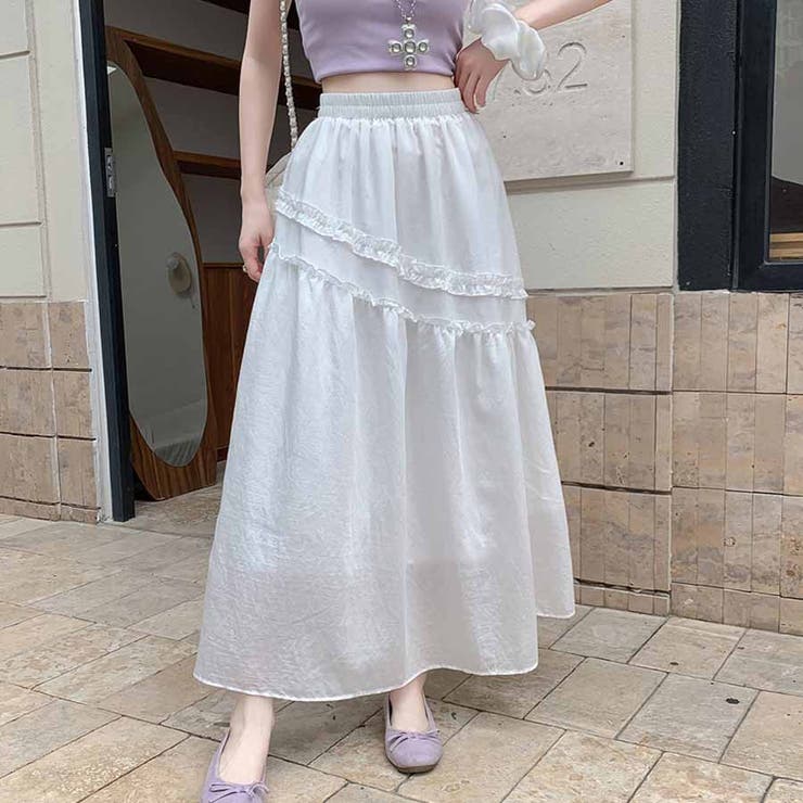 ホワイト | Aラインスカート レディース かわいい | LTL