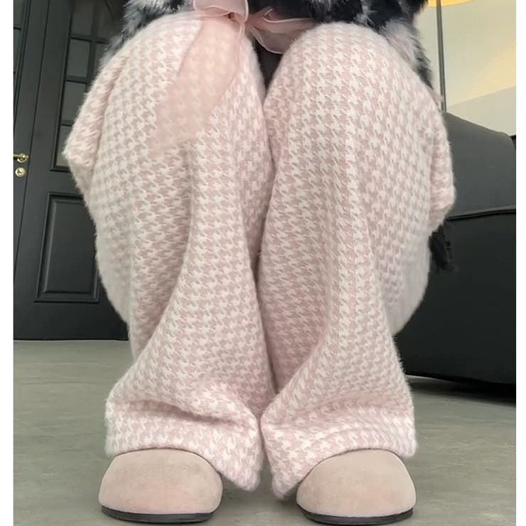 裏起毛パンツ 千鳥格子 ワイドパンツ | LTL | 詳細画像14 