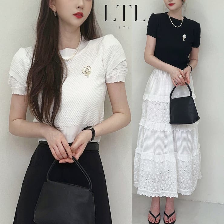 夏服 新作 サマーニットトップス | LTL | 詳細画像1 