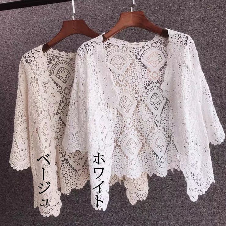 サマーカーディガン 花柄刺 透かし編み | LTL | 詳細画像2 