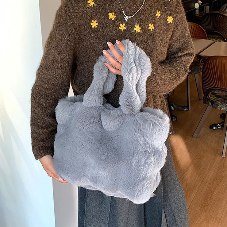 ファーバッグ ふわふわ ミニトートバッグ | LTL | 詳細画像14 