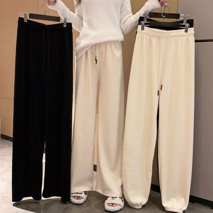 裏起毛 パンツ ワイドパンツ | LTL | 詳細画像1 