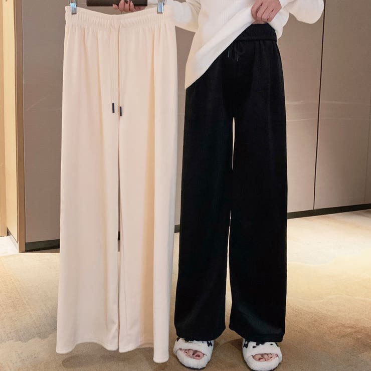 裏起毛 パンツ ワイドパンツ | LTL | 詳細画像10 