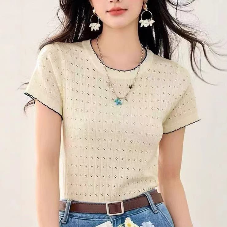 ベージュ | 夏服Tシャツ レディース トップス | LTL