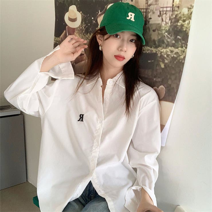 ホワイト | 春夏新作 長袖 無地シャツ | luby