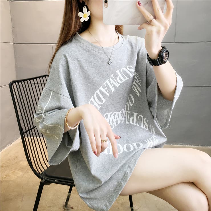 グレー | 春新作 半袖 無地 | luby