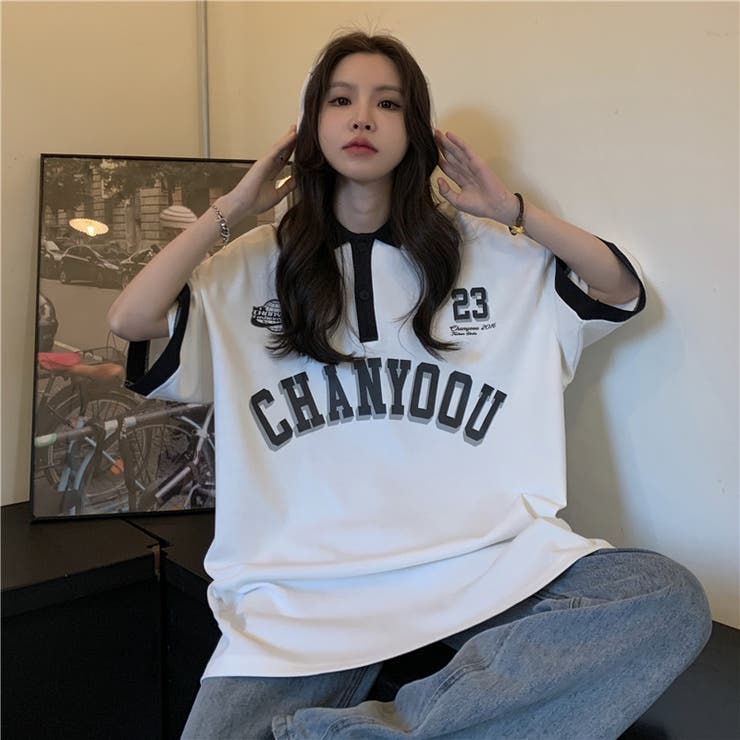 春夏新作 半袖ロゴ Tシャツ[品番：EQ000006990]｜luby（ルビー