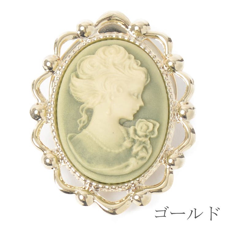 スカーフクリップ レディース カメオ風[品番：LNLA0006753]｜lunolumo