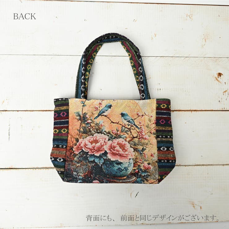 トートバッグ 小鳥 蝶々 | lunolumo | 詳細画像10 