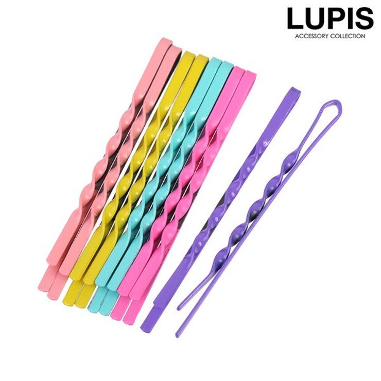 シンプルツイストカラーヘアピンセット | LUPIS | 詳細画像1 