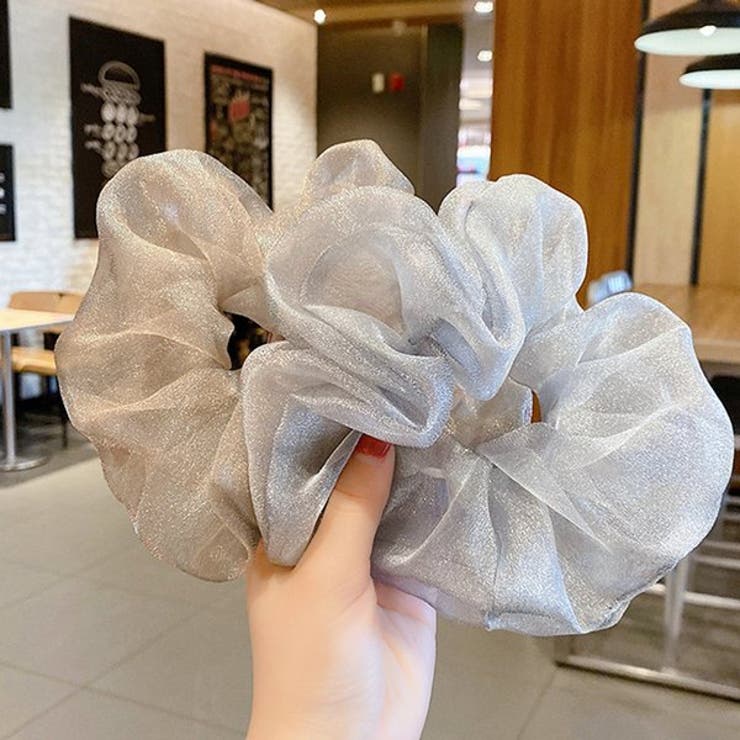 ボリュームオーガンジーキラキラシュシュ【ヘアアクセサリー】 | LUPIS | 詳細画像3 