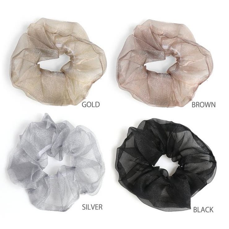 ボリュームオーガンジーキラキラシュシュ【ヘアアクセサリー】 | LUPIS | 詳細画像4 