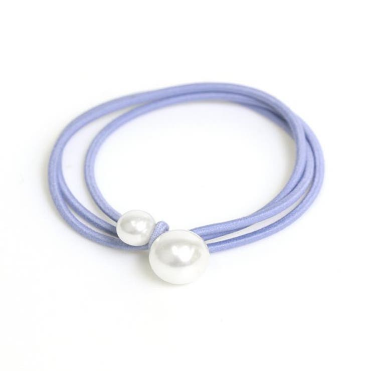 ブルー | ツインパールヘアゴム | LUPIS