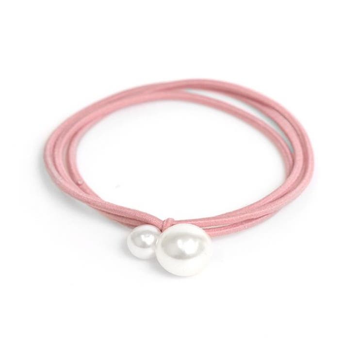 ピンク | ツインパールヘアゴム | LUPIS