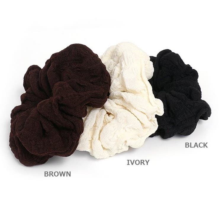 エンボスギャザーシュシュ【ヘアアクセサリー】 | LUPIS | 詳細画像2 