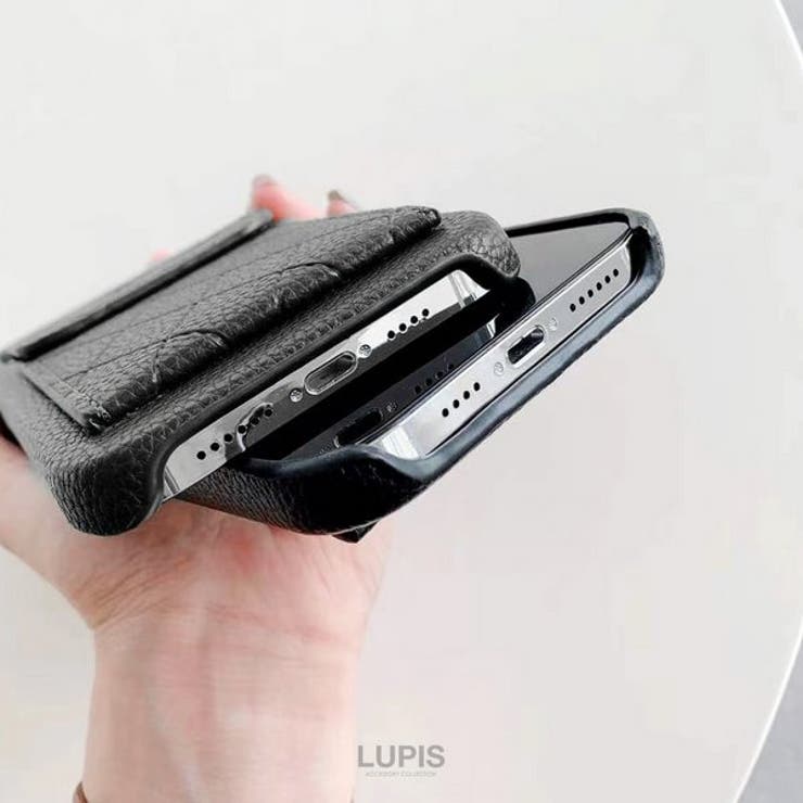 カードポケット付きレザー調iPhoneケース≪iPhone13≫  | LUPIS | 詳細画像4 