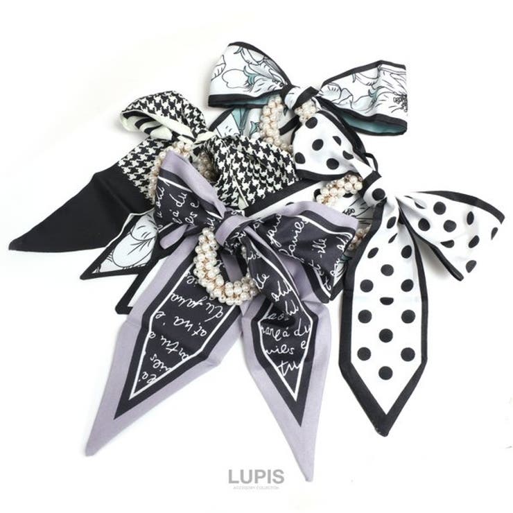 スカーフリボン×リッチパールヘアゴム【ヘアアクセサリー】 | LUPIS | 詳細画像3 