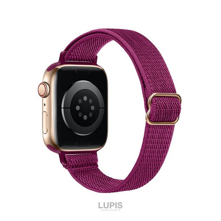 ピンク | シンプルカラーゴムAppleWatchバンド【38mm・40mm・41mm】 | LUPIS