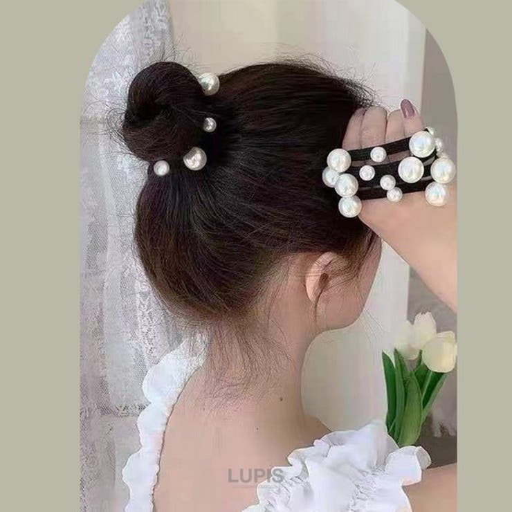 モノトーンパールヘアゴム【ヘアアクセサリー】 | LUPIS | 詳細画像7 