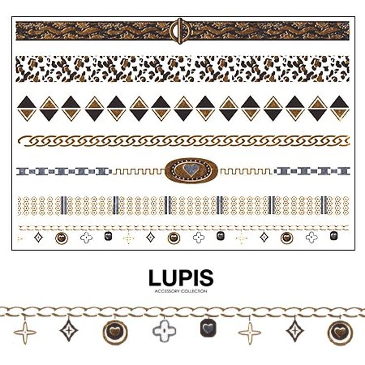 レオパードメタリックゴールドタトゥーシール | LUPIS | 詳細画像1 