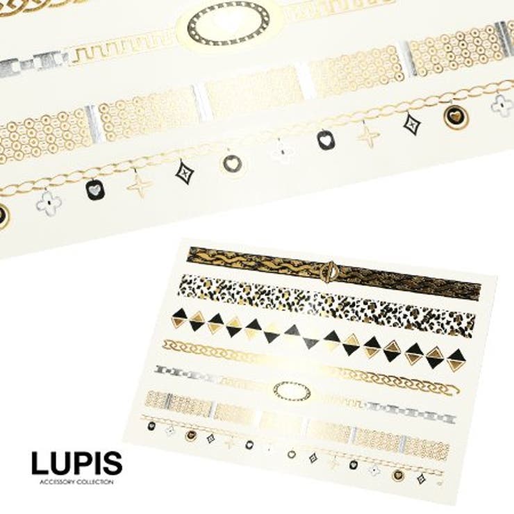 レオパードメタリックゴールドタトゥーシール | LUPIS | 詳細画像2 
