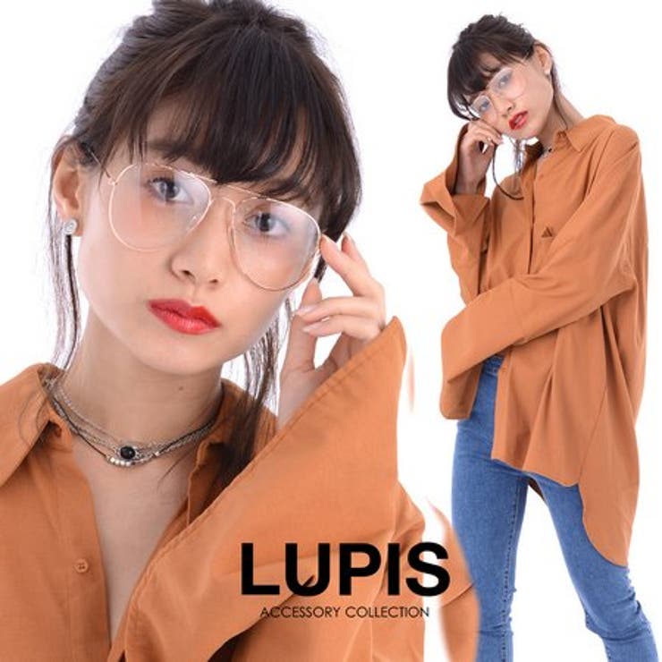 メタルフレームティアドロップ伊達メガネ【大きめ】 | LUPIS | 詳細画像2 