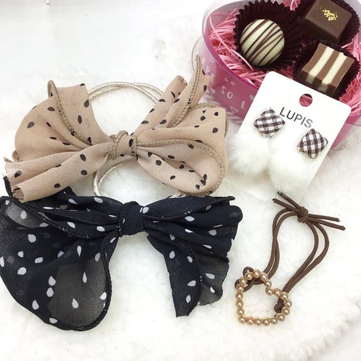 ドットリボンヘアゴム 【ヘアアクセサリー アクセサリー | LUPIS | 詳細画像8 