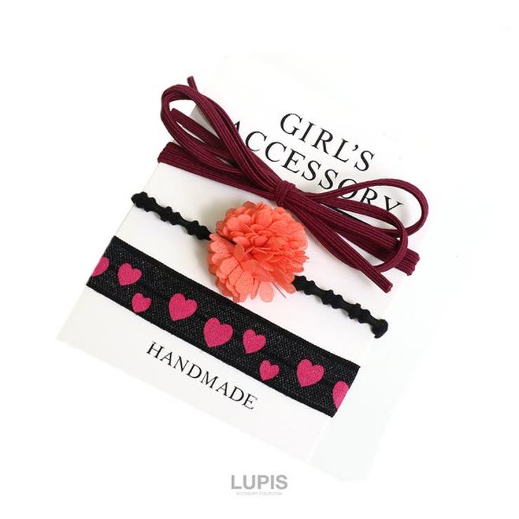 リボン×フラワーヘアゴムセット | LUPIS | 詳細画像4 