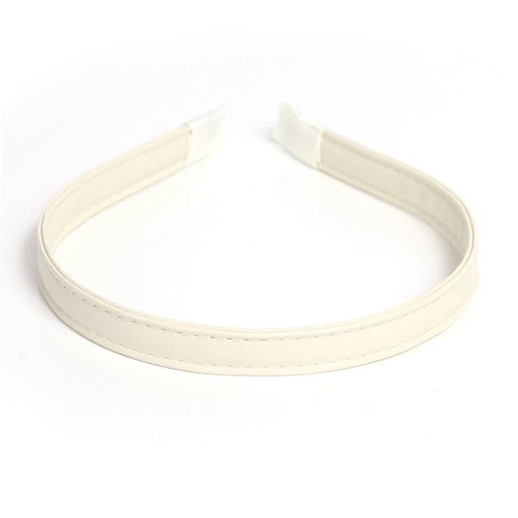 アイボリー | レザー調カチューシャ【ヘアアクセサリー】 | LUPIS