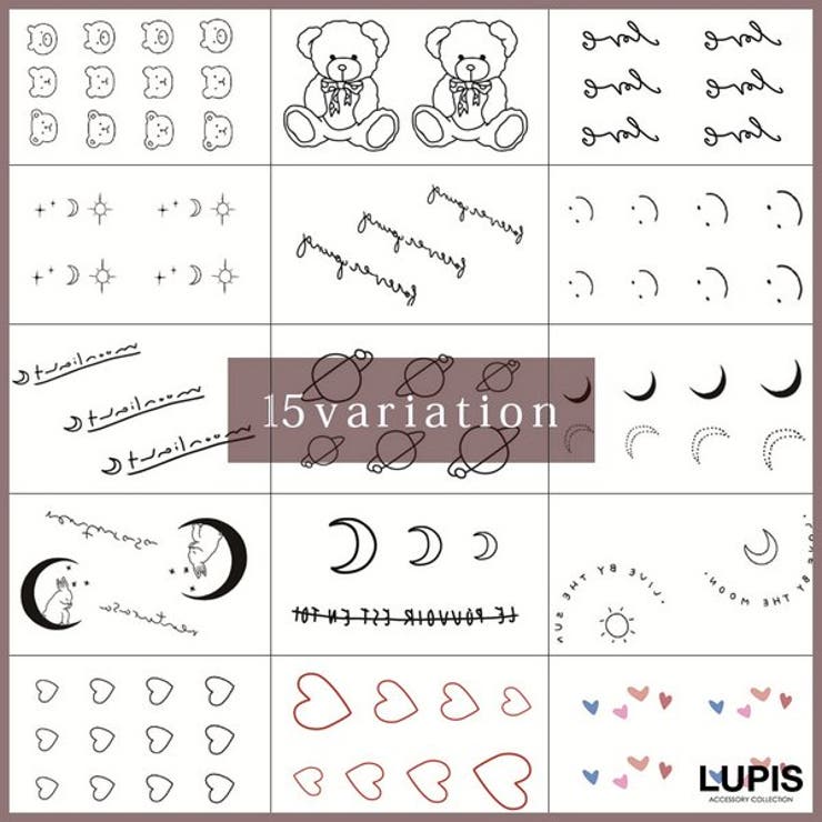 バラエティータトゥーシール | LUPIS | 詳細画像1 