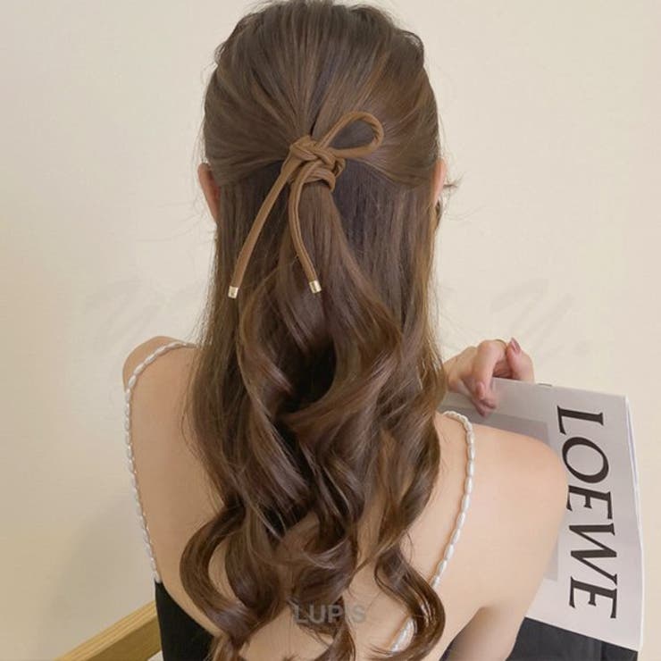 レザー調ワイヤーポニー【針金入り 巻きつけるだけ ヘアアクセサリー】 | LUPIS | 詳細画像9 