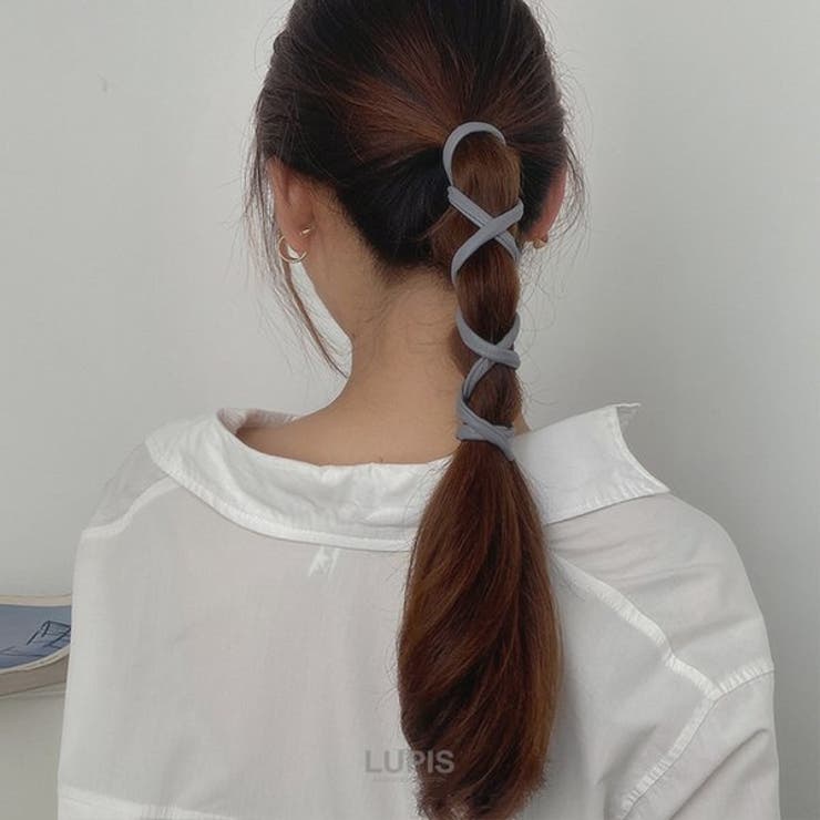 レザー調ワイヤーポニー【針金入り 巻きつけるだけ ヘアアクセサリー】 | LUPIS | 詳細画像10 